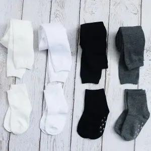 [보리보리/지앤](무배)국산 유아 아동 무지 분리무발타이즈 및 양말세트 학예회 팬티 스타킹