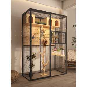 초대형 앵무새장 원목 마당 정원 우드 야외 인테리어