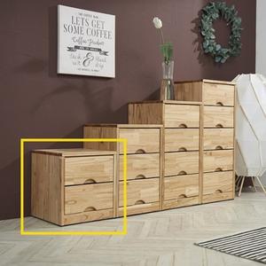 바이탈버브 모리타 참죽원목 2단 미니서랍장