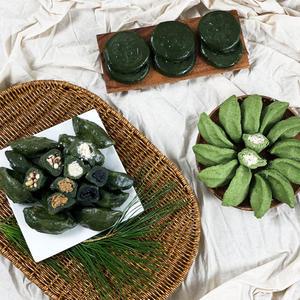 영광 모싯잎 송편 모시개떡 동부가루/통동부/깨/흑임자 20개 25개