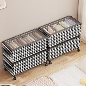 [아도라하우스]이동식 대용량 수납함 2단