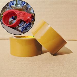 강력접착 OPP박스테이프 12개입 48X40m 박스테이프 커터기포함(황색)