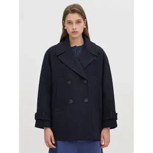 [올리브데올리브](대구신세계)빅 테일러드 카라 더블 하프 코트 OW4WHA57