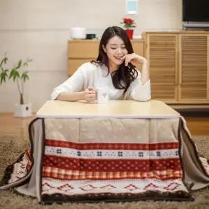 [지이라이프]접이식 난방 테이블  코타츠 KOR-75(F) + 전용이불