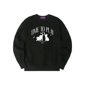 뉴해빗맨투맨 NUHABIT 오버핏 가을 기모 스?셔츠 긴팔 맨투맨 티셔츠 JT0247