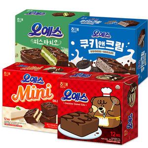 해태 오예스 오리지널 미니 쿠키앤크림 피스타치오 360g 12개입 4개