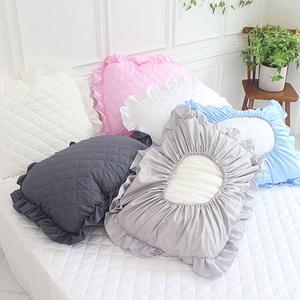 국내산 빠른교체 순면 4면전체 밴드형 밴딩 누빔 베개커버 40x60 50x70