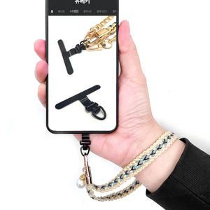 스마트폰 태그홀더 핸드 스트랩 연결 고리 키링 손목 숄더 어깨끈 크로스 목걸이 줄 링 걸이 손잡이 핸드폰 케이스 장착 행온택 폰스트랩 악세사리 용품 후크 휴대폰