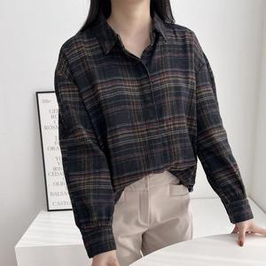 [NS홈쇼핑]제니유 여성 따뜻한 피치기모 체크 남방 셔츠 빅사이즈[34874900]