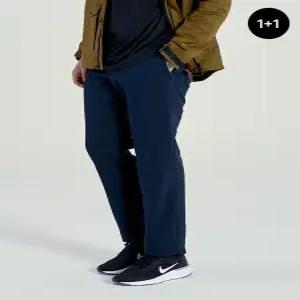 [이월특가][1 1][네이비] 겨울 남성 100D 플리스본딩 기본 팬츠