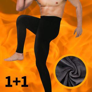 1+1 남성 융 기모 타이즈 겨울 남자레깅스 쫄바지 내복 바지 현장직 택배 군인 속바지