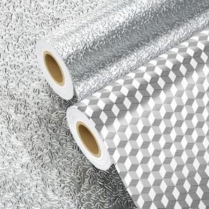 주방시트지 접착식 알루미늄 호일시트 미세엠보 오염방지시트 가스렌지청소 방염 5M