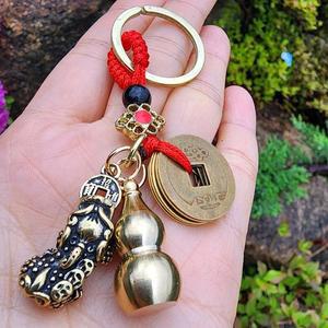 [HYIK0D4N_4B]청동 호리병 키홀더 금전운 재물운 행운부적