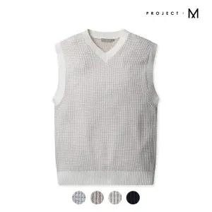 [프로젝트엠] 남성 오버핏 스웨터 베스트 B_EPD1ER1810