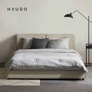 [12월 5% 최종판매가 261,560] 휴도 선유 더블원단 유럽 옥스포드 가죽 패브릭 침대 프레임 (S/SS/Q/K)