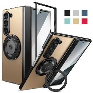 갤럭시Z폴드7 SE 5 4 3 제트지 맥세이프 브래킷 힌지보호 링 하드 핸드폰 케이스