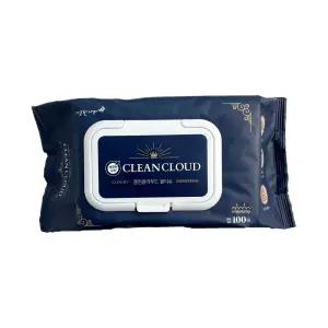 깨끗한나라 클린클라우드 물티슈 캡형 100매 고급형 두꺼운 물티슈