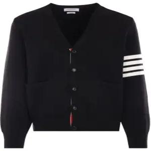 24FW 톰브라운 밀라노 스티치 4 BAR 남성 가디건 블랙 MKC171A 00219 001