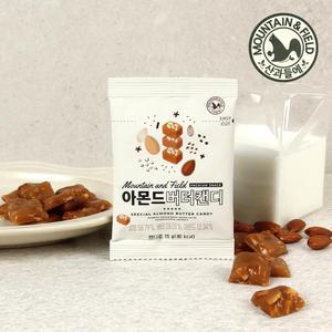 [산과들에] 아몬드버터캔디 30봉 / 사탕 과자 토피넛 간식