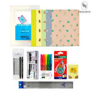 학용품 선물 세트 중학교 문구 8종 신학기 입학 졸업 학교 학원 단체