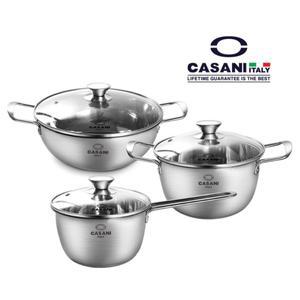 까사니 리베또 인덕션 냄비 3종(18편+20+26전)