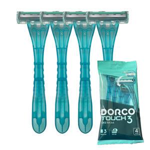 도루코 터치3 일회용 면도기 4입 폴리백포장 TP900-4P gil