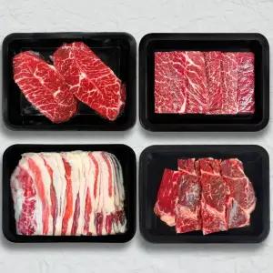 소고기 모듬구이 부채살 + 살치살 + 우삼겹 + 토시살 800g