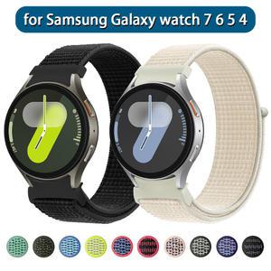 갤럭시 워치 스트랩 스포츠 나일론 루프 밴드 갤럭시 워치 6 클래식 7 6 5 4 44mm 40mm 5 프로 45mm 20mm 팔찌 47mm 43mm