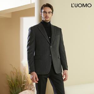 [워모] 워모 남성 울 캐시미어 블렌딩 퀼팅 재킷 그레이