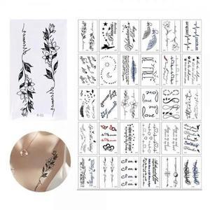 [JHQSTCKJ_52IN]30P 타투스티커 E 타투판박이 레터링