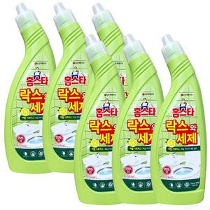 엘지생활건강 홈스타 락스와 세제 허벌시트러스 750ml 6개