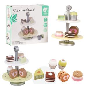 원목 소꿉놀이장난감 컵케이크 디저트 2단트레이 6살 7살 마트