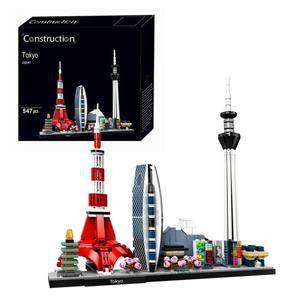 호환 블럭 블록 중국 테크닉 자동차 기차 해적선 공룡 동물 에펠탑 페라리 547PCS 도쿄 건축 빌딩 블록 일