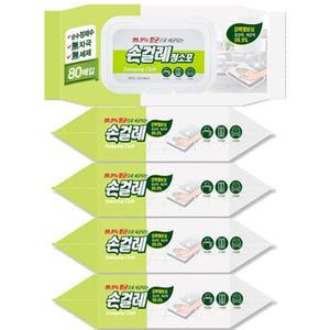 [기타]손걸레 청소포 강력엠보싱 99.9% 항균 80매 x5개