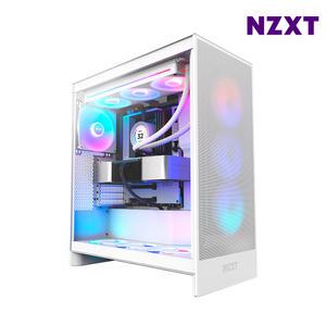 NZXT H7 FLOW V2 RGB 화이트 PC케이스 미들타워케이스