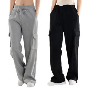 와이드 스트링 조거 카고팬츠 남녀공용 팬츠 M~2XL