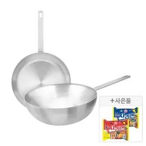 [즉시할인20%] 도루코 클래식 통5중 IH 2종 (프라이팬 28cm+궁중팬 28cm) / 스테인리스