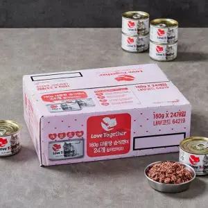 [동원 x 몰리스] 러브투게더 고양이 습식캔 160g x 24입