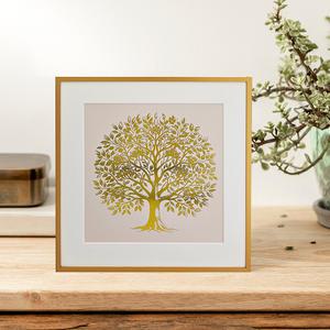 돈들어오는그림 금나무 황금 돈나무 액자 개업선물 집들이선물 30cm A3