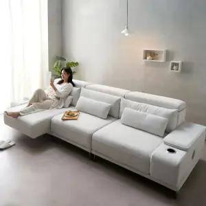 에보니아 알토 모션 슬라이딩 리클라이너 쇼파 4인용 아쿠아스웨이드텍스 고급형