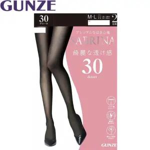 일본 군제 사브리나 30 데니아 팬티 스타킹 검정 스타킹 2개입