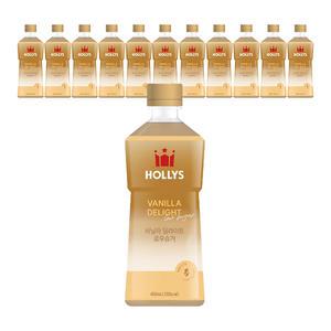 할리스 바닐라딜라이트 로우슈거 450ml, 6입, 2개 (총 12개)