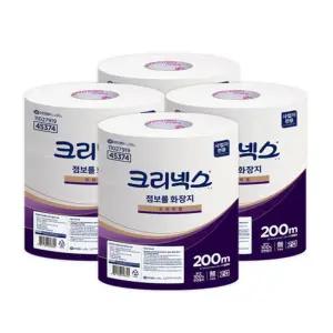 45374 크리넥스 점보롤 화장지 3롤X4백 1박스/관공서/병원/학교/빌딩/건물/공공/화장실/업소/대용량/롤휴지