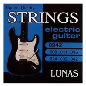 일렉 기타 스트링 009 042 OOAF543 기타줄/니켈/밝은/소리/루나스/일렉트릭/게이지/대중/가장/인기/많은