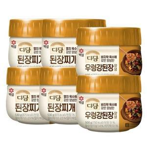 [CJ제일제당]백설 다담 된장찌개양념530g x4개+우렁강된장 500g x2개