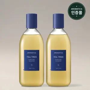 [지성두피/쿨링/탈모기능성] 아로마티카 티트리 퓨리파잉 샴푸 400ml 2개