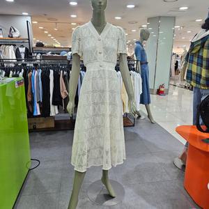 시슬리/애플아울렛/V넥 레이스 롱 원피스/SAOPF3531