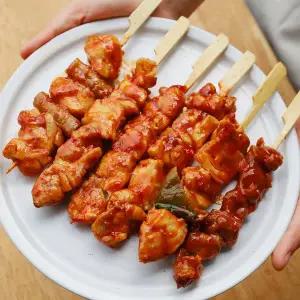 모듬닭꼬치 6종 350g×2팩 (1팩당 1~2인분)