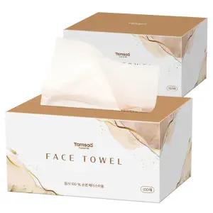 탐사 일회용 순면 페이스타올 100개입 2개