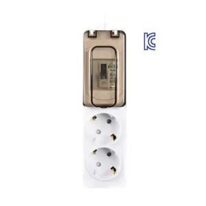 국산 고용량 멀티탭 배선차단 2구 1.5m 건조기 에어컨 멀티콘센트 고전력